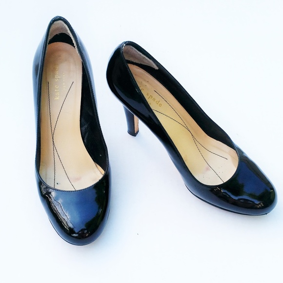 kate spade Shoes - Kate Spade Shoes Black Patent Leather Pumps Heels